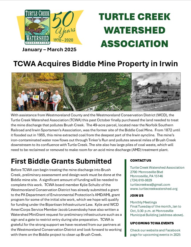 First page of Winter 2025 Newsletter